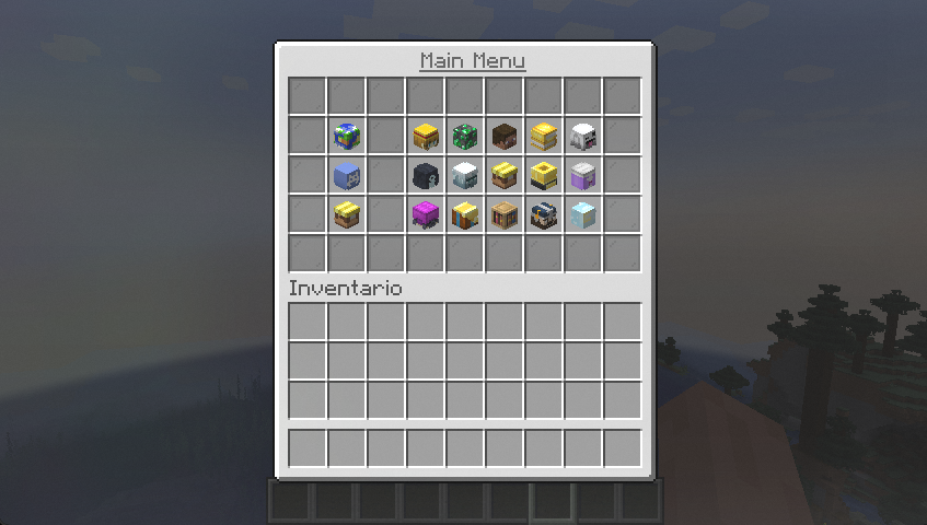 Main Menu Hub template