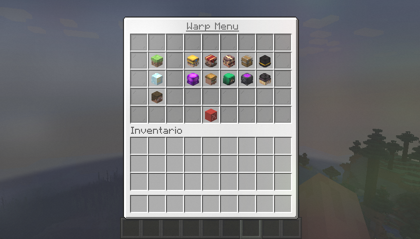 Warp Menu template