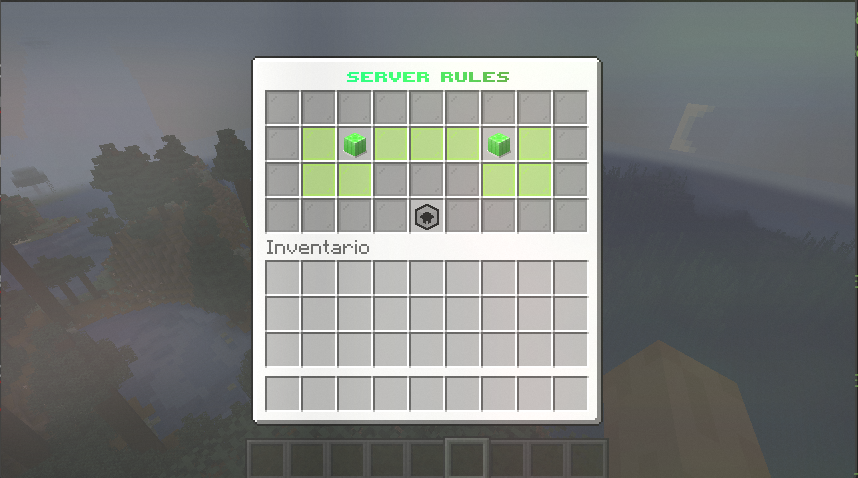 Server Rules menu template